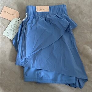 🩰Blogilates Ruffle Short (Cool Blue)